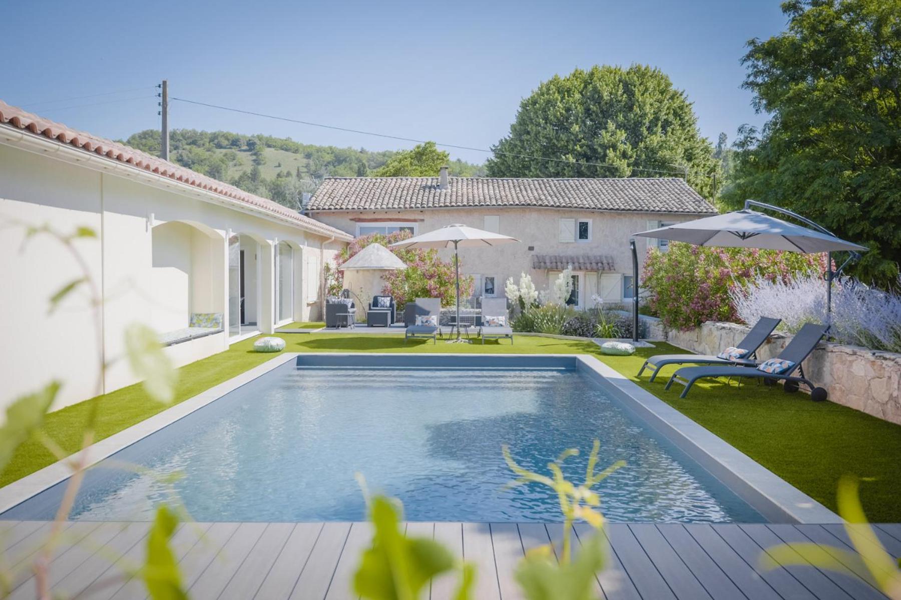 Bed and Breakfast Mas de Chaufondes Crest Exterior foto
